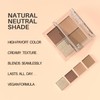 FV Natural Finish Eyeshadow Palette, 4 Matte & Metallic High