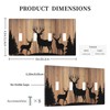 CZRPKEN Decorative Light Switch Cover Plate Rustic Brown Wood Deer