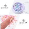 Minkissy Manicure Sequin Eye Makeup Sequins Sticker Nail Art Manicure