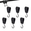SNONESIY Pack of 6 S Hooks, Small, S Hooks, Black,