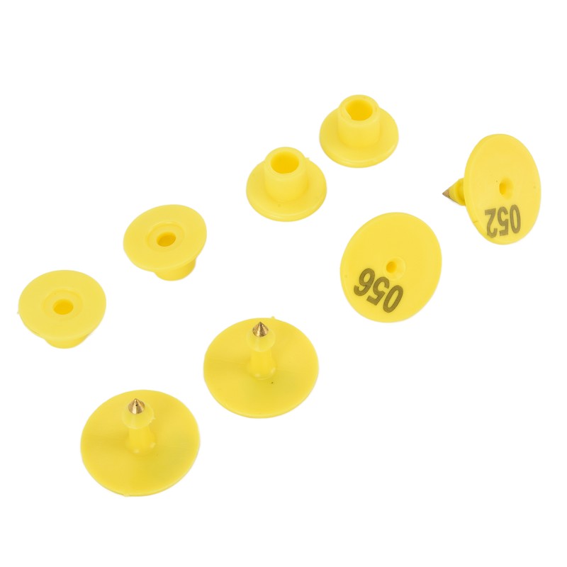 100pcs Livestock Ear Tag Anti Dropping Pig Round Ear Tag