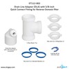 Drain Line Adapter (DLA) with 3/8-inch Quick Connect Fitting for
