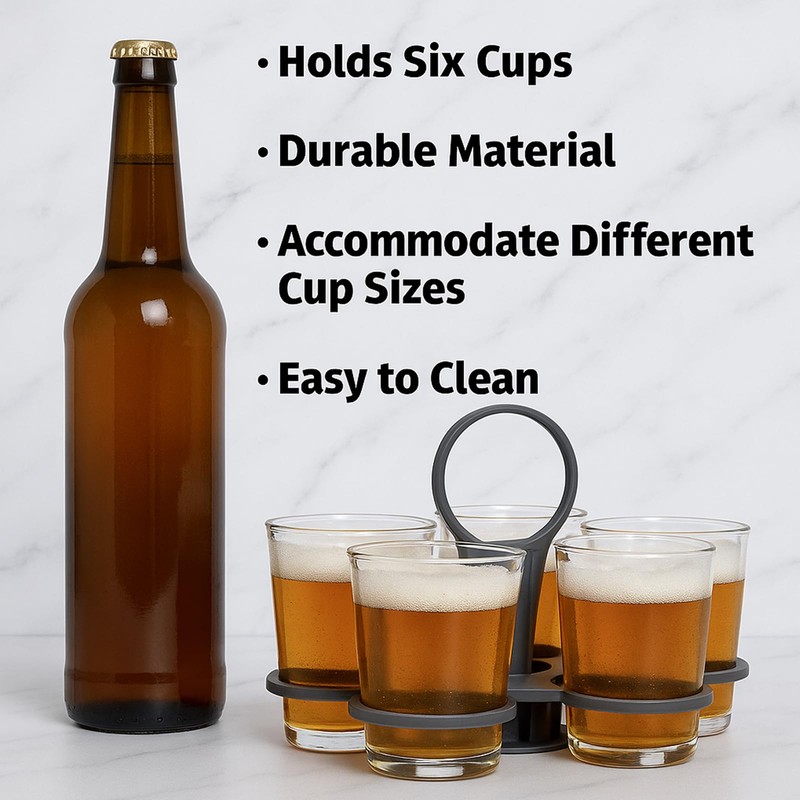 Drinks Carrier, All Inclusive Drinks Holder, Portable Cup Carrier for