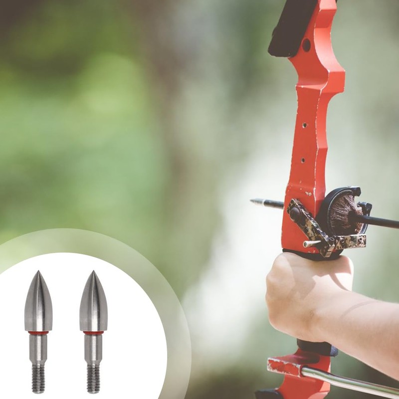 BDKMMS Archery Field Points, 5Pcs 100/150/200/250/300/350 Grains Stainless Steel Archery