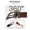 CHAOREN Reversible Mens Belts Leather 1 Pack - 1.25" Leather