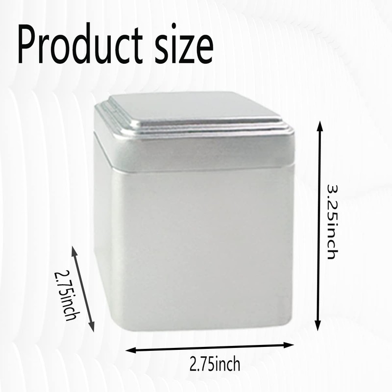 Esamploe 9 Pack Loose Leaf Tea Storage,Square Tea Containers for