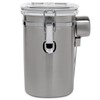ChefWave Durable Stainless Steel Coffee Canister with Measuring Spoon, Convenient