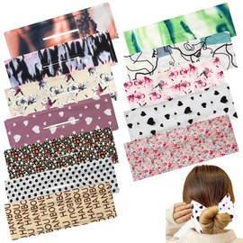 SUBANG 12 Piezas de Colores de Moda Bandas de Pelo Deft Bun Maker Tela de Verano Diadema de Pelo Twist Herramienta Accesorios para el Cabello para Mujeres Niñas 2.0