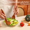 Wooden Spoons for Cooking, 9Pcs Natural Teak Wooden Utensils for