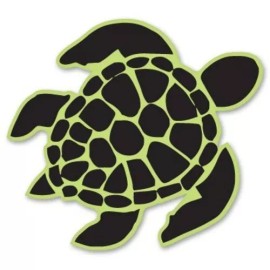 AK Wall Art Sea Turtle Ocean Beach Car Vinyl Sticker - SELECT SIZE - (A) X-Small: 2.5"