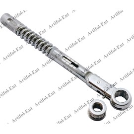 Universal Torque Wrench 6mm Hex Shape With Extra Square 4mm Adapter 10-70 Ncm Ratchet Implant Tool | Precision Dental Tool | Adjustable Torque Control | Compatible with Most Implants # OS1073