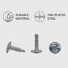 300 Pieces Zinc Plated Steel Screws 4.2 x 16mm Modified