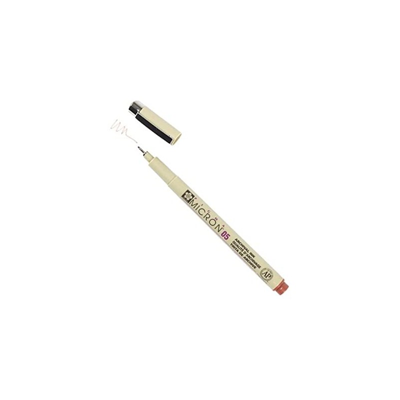 Sakura XSDK05-12 Pigma Micron Pen 05 .45mm-Brown, Plastic