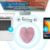 Wireless Mouse Bluetooth Cute Bling Crystal Rhinestone Pink Heart Shape