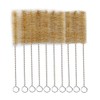 Test Tube Cleaning Brush 25mm Dia. Tan Bristles Radial Tip