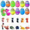 Dowdiles Pack of 12 Filled Easter Eggs with 12 Cartoon