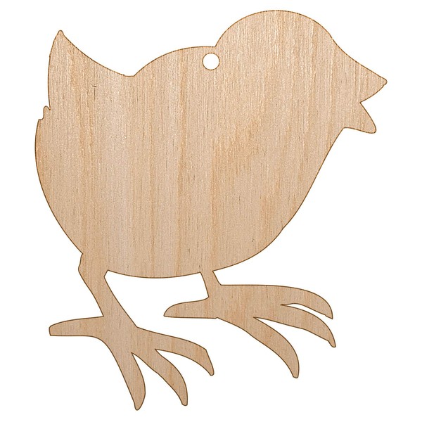 Sniggle Sloth Baby Chick Chicken Standing Solid Unfinished Craft Wood