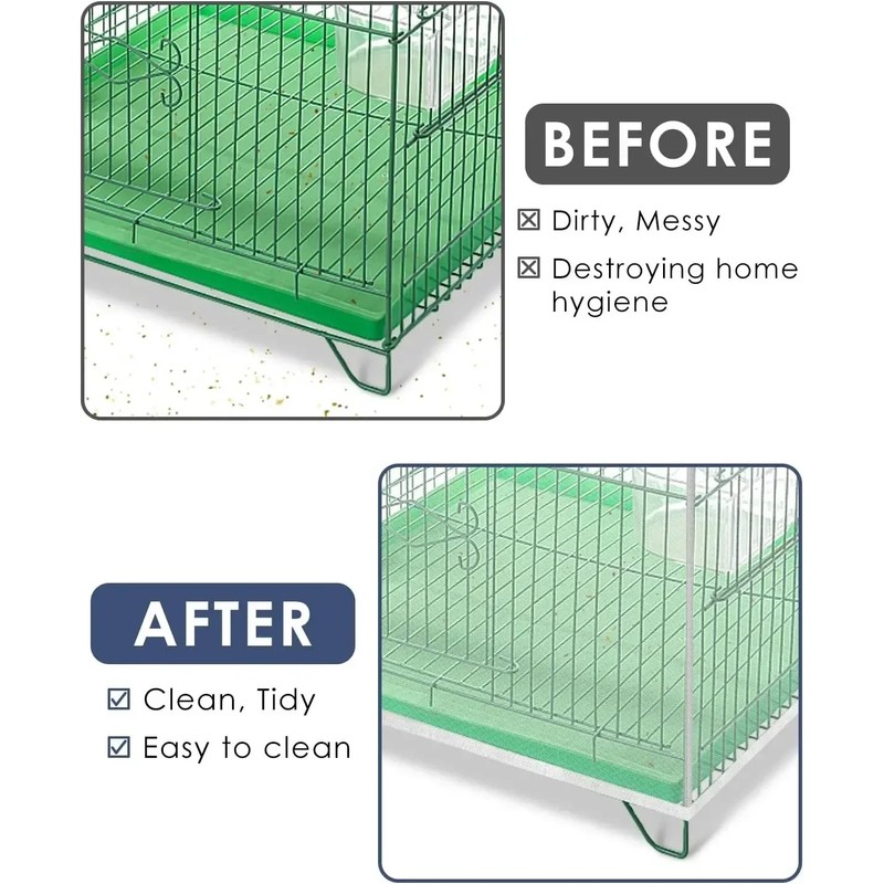 OKONOS Bird Cage Seed Catcher Mesh Cover Skirt Guard Net