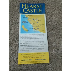 Hearst Castle Tour Brochure Guide Map Souvenir Booklet San Simeon California