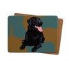 Black Labrador - Set of 4 Table Mats - Leslie
