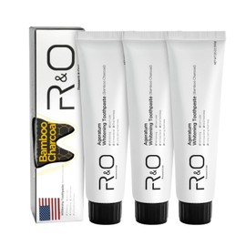 R&O Ageratum Whitening Toothpaste with Bamboo Charcoal, 3.53 oz - Great for Teeth Whitening, Reduces Plaque, Removes Stubborn Stains, Promotes Oral Health, Long - Lasting Fresh Breath (3)
