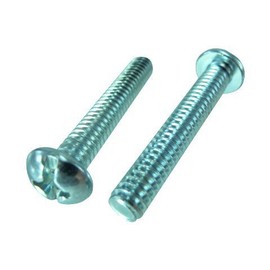 10/24 X 2" Zinc Plated Round Head Phillips Machine Screws (Pack of 12)