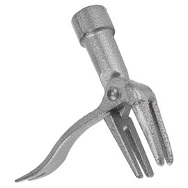 Jätwerkzeug mit Verstärkten Fußstützen, 4-Klauen-Unkrautzieher Zum Aufstellen, Effizienter Manueller Wurzelpflücker für Innenhöfe, Gärten, Parks