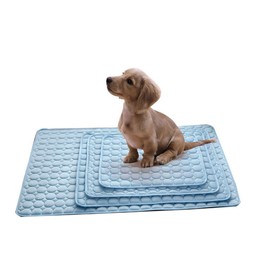VILLFUL Pet Cooling Blanket Breathable Self-Cooling Mat for Dogs Cats Ice Material Portable for Use