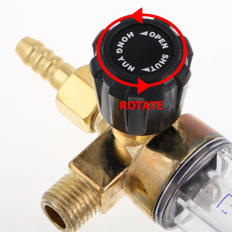 GLEAVI Flow Meter Adjustable Air Flow Meter Control Valve for