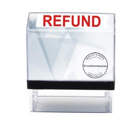 StampExpression - Refund Office Self Inking Rubber Stamp - Red Ink (A-5378)