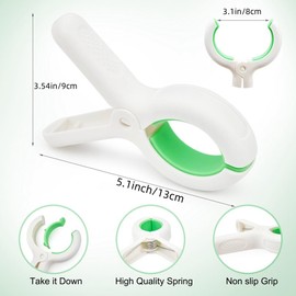 Loadsky 5.1 Inch Extra Large Beach Towel Clips for Beach Chairs Jumbo Size Clothes Pins Heavy Duty for Cruise Towel Holder Clothespins for Clothes Pool Boat 2 Colors 8 pcs