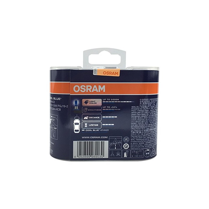 OSRAM H11 12V 55W 5000K 62211CBA Cool Blue Advance Car