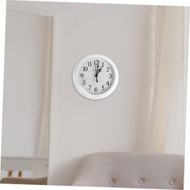 ORFOFE 9-inch Plastic Wall Clock Silent Wall Hanging Decor Clock for Bedroom Simple Design