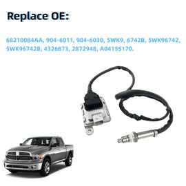 NOx Nitrogen Oxide Upstream Sensor Compatible with Dodge Ram 2500 3500 4500 5500 6.7L Cummins Diesel 2013-2018, Replaces 68210084AA 5WK96742B 904-6030 904-6011 4326873 -Inlet Sensor for 6.7L L6 Engine