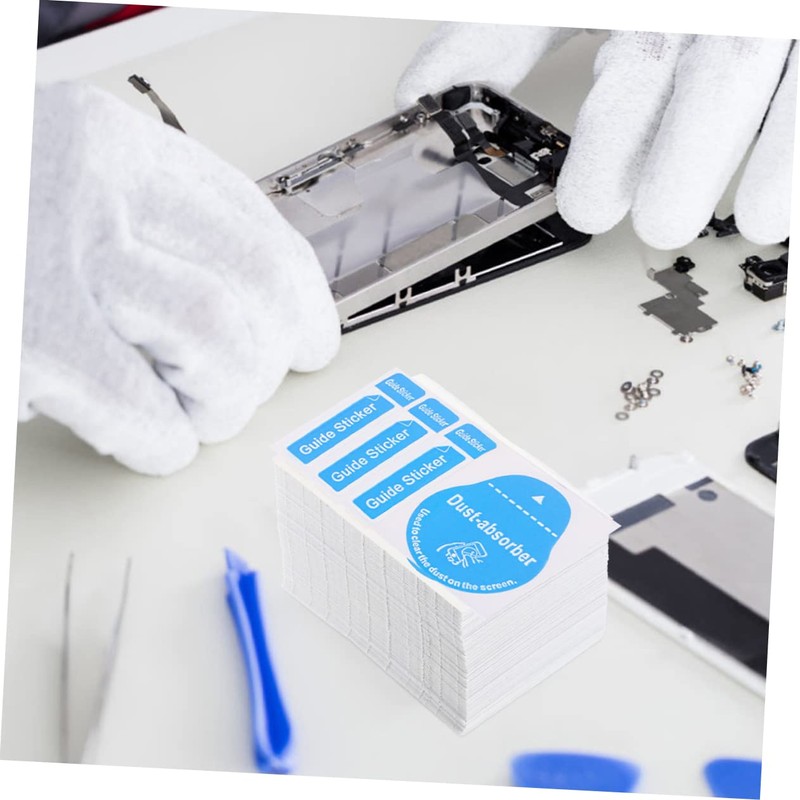 TEHAUX 200Pcs Dust Removal Stickers for Phones Dust Absorber for