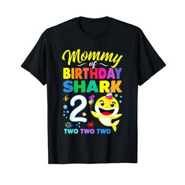 Mommy Of Birthday Shark 2nd Matching Oufit Party For Family T-Shirt