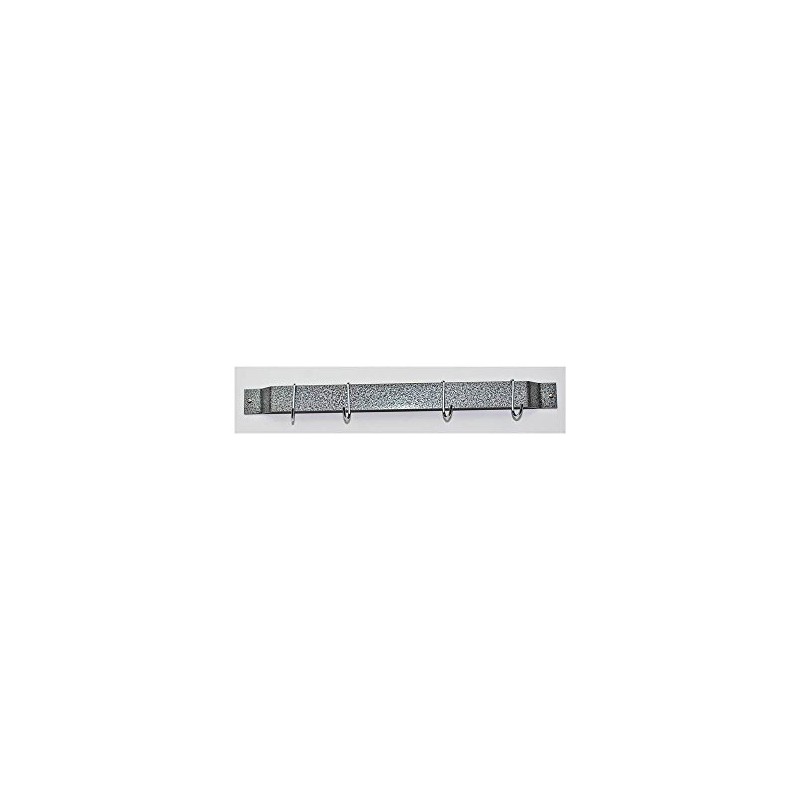 Rogar 24" Gourmet Bar Pot Rack in Hammered Steel