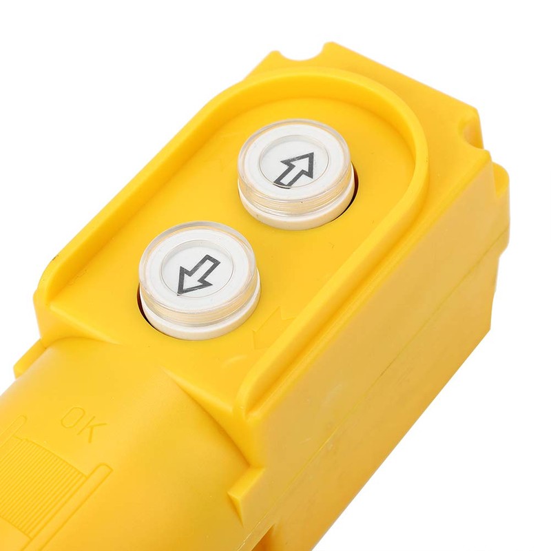 Walfront Crane Push Button Switch Up Down Hoist Self-Resetting with