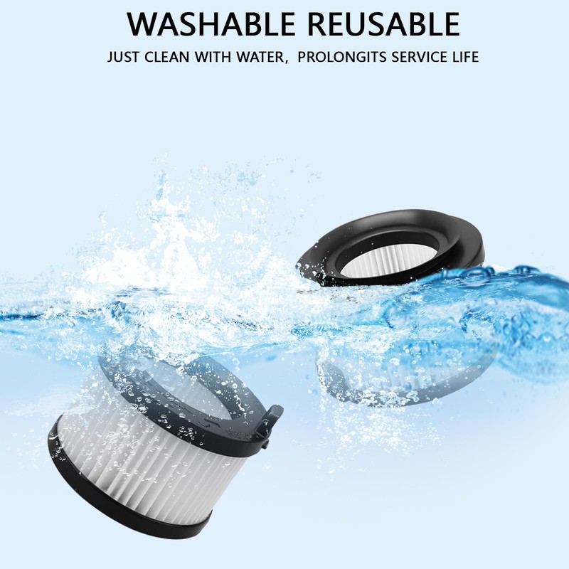 6 Pack VortexIQ 40 Replacement HEPA Filter for LEVOIT Vacuum