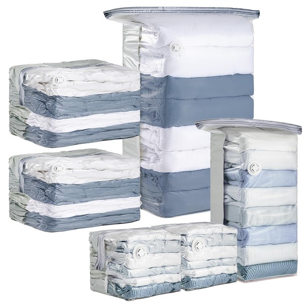 TAILI 6 Pack Vacuum Storage Bags, Cube Space Saver Bags