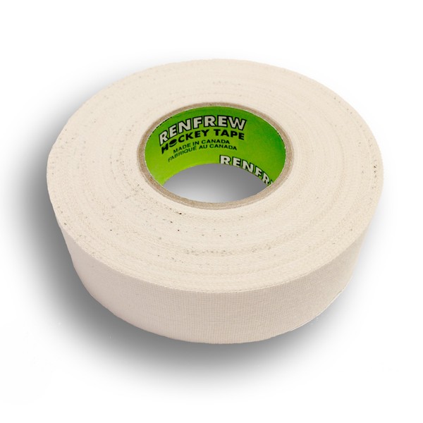 Renfrew, Cloth Hockey Tape, 1" (White, 18m)