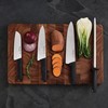 Cutlery-Pro Granton Santoku Knife, Cat Cora Approved, Soft-Grip Handle, NSF,
