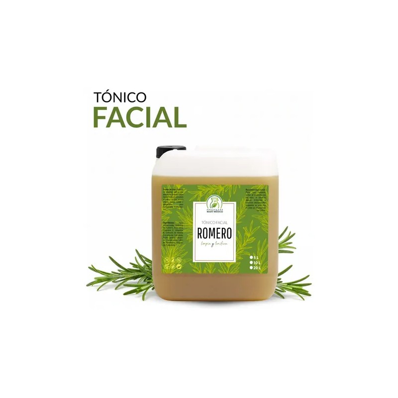 Tónico Facial Romero 5L Productos Mart Mexico Piel Grasa Día