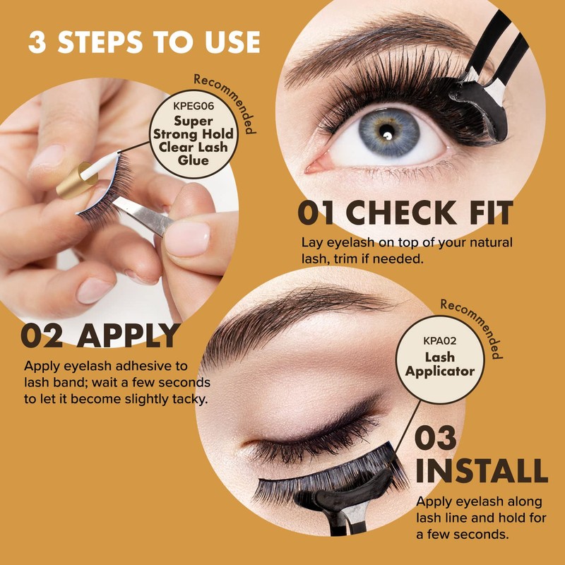 i-ENVY False Lashes Luxury Mink Collection Eyelashes 100% Real Mink