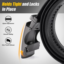 BELTROAD Men Ratchet Belt Buckle Only Replacement Belt Buckle Automatic Click Buckle for 1 3/8" Slide Belt Straps Adjustable