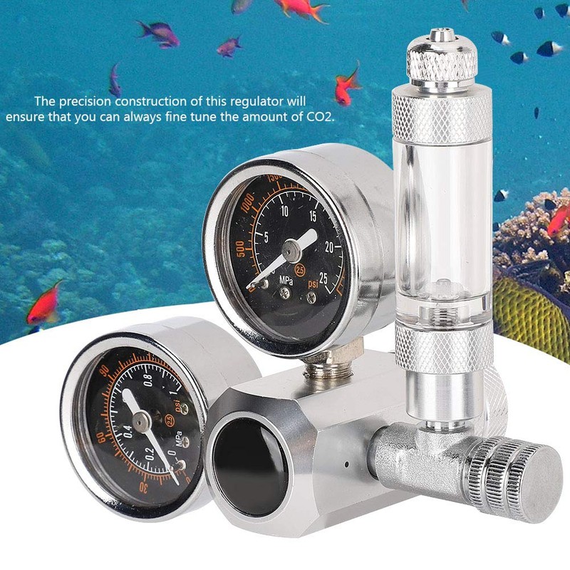 QANYEGN CO2 Regulator, Stainless Steel, Aluminum Alloy Accessories, Dual Gauge