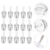 MERRYHAPY 15pcs Honeycomb Lip Gloss Tubes Clear Container Refillable Bottles
