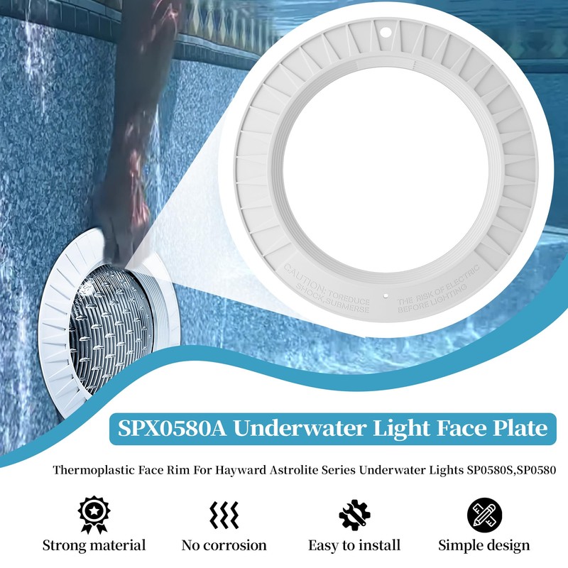 Pool Light Covers for Inground Pool Compatible with Hay-Ward Astrolite
