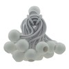 6"white bungee ball,marquee ties,elasticated toggles,shock ties,tarpaulin tie down,camping PACK OF