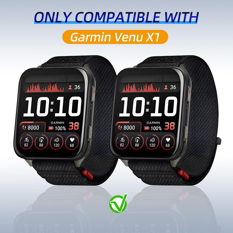 Kimiyaki 2 Pack for Garmin Venu X1 Screen Protector Case
